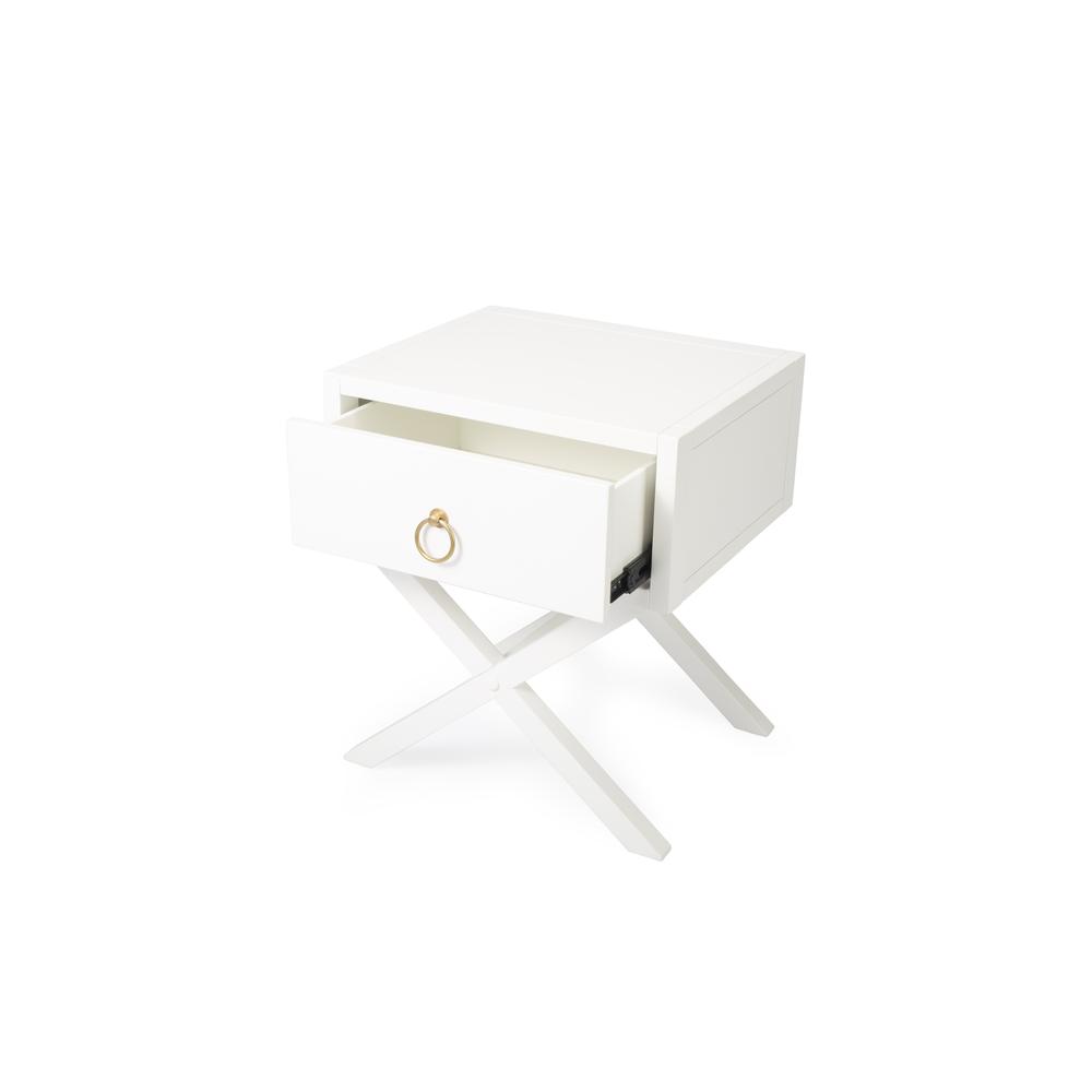 Lark End Table, White