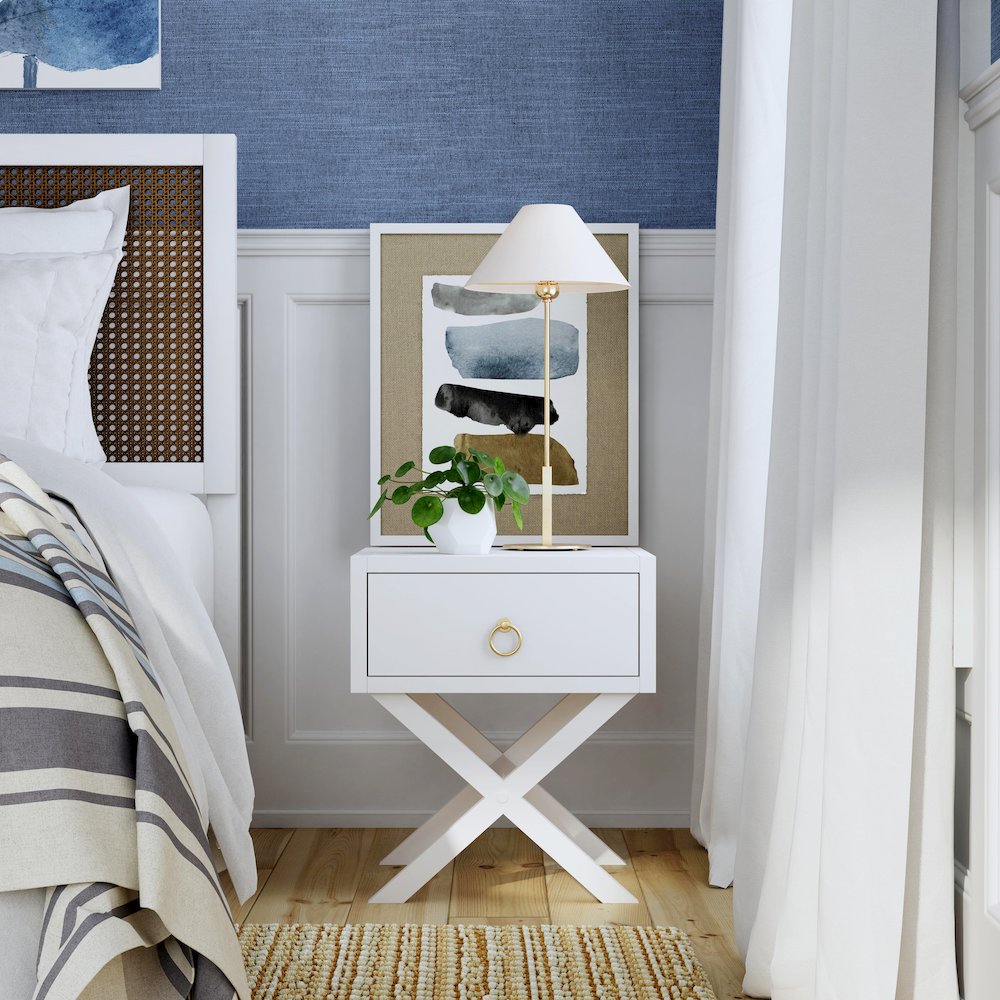 Lark End Table, White