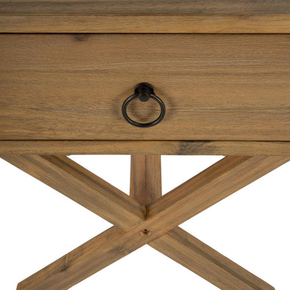 Lark Natural Wood End Table, Light Brown