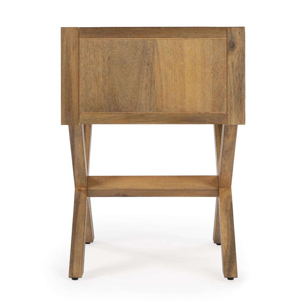 Lark Natural Wood End Table, Light Brown
