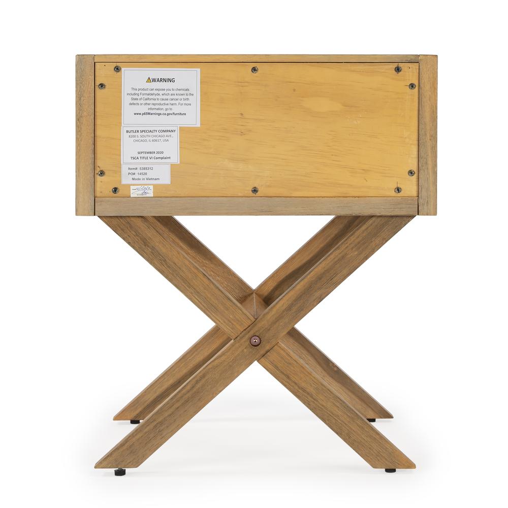 Lark Natural Wood End Table, Light Brown