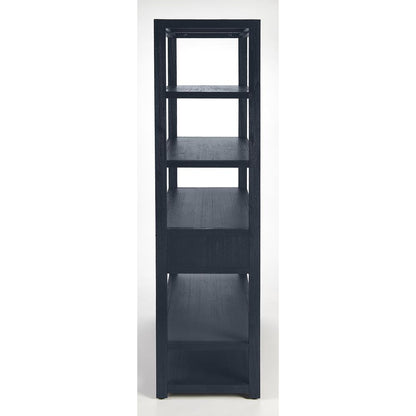 Lark 5 Tier 39"W Etagere Bookcase, Navy Blue