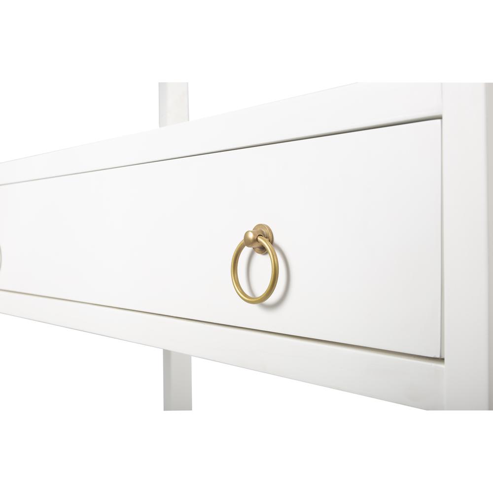Lark 5 Tier 39"W Etagere Bookcase, White