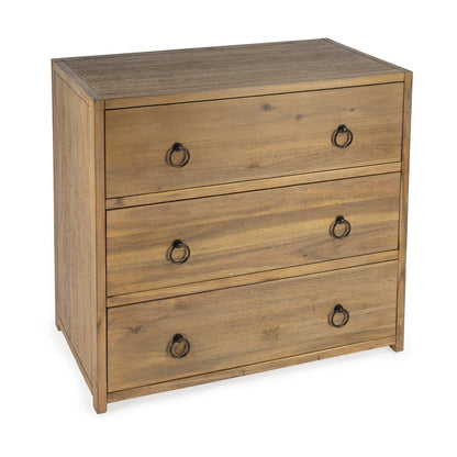 Lark 3 Drawer Dresser, Light Brown