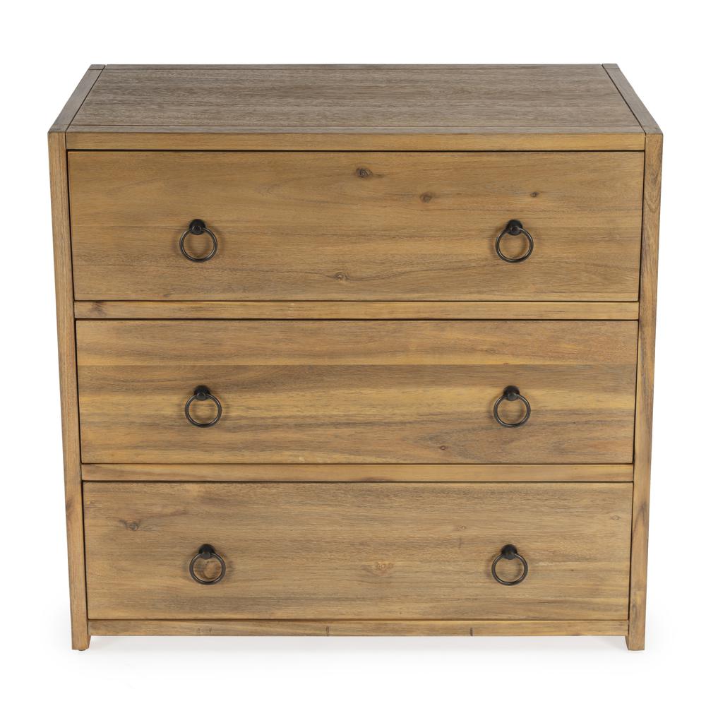 Lark 3 Drawer Dresser, Light Brown