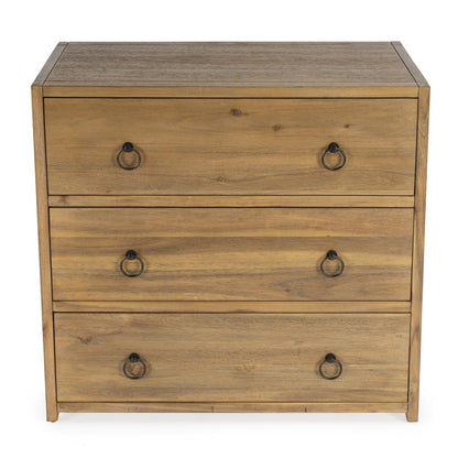 Lark 3 Drawer Dresser, Light Brown