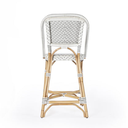 Solstice Rattan 25" Counter Stool, Gray