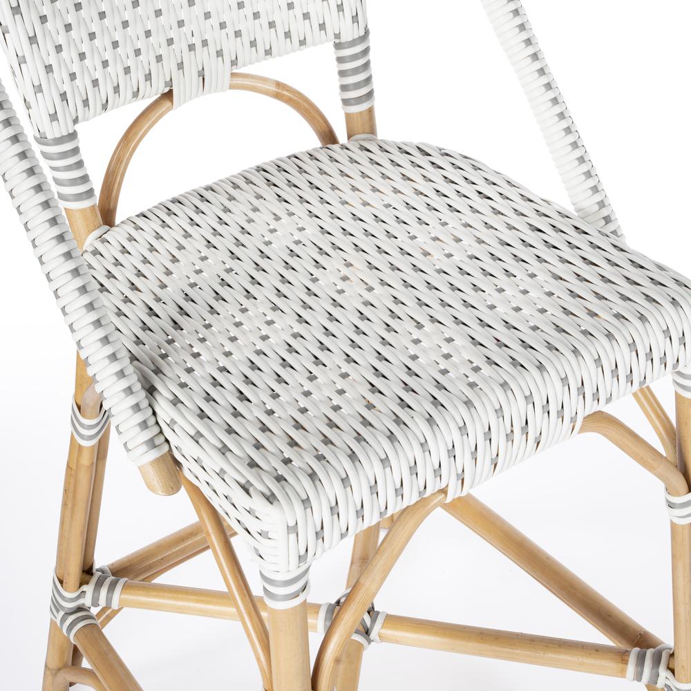 Solstice Rattan 25" Counter Stool, Gray