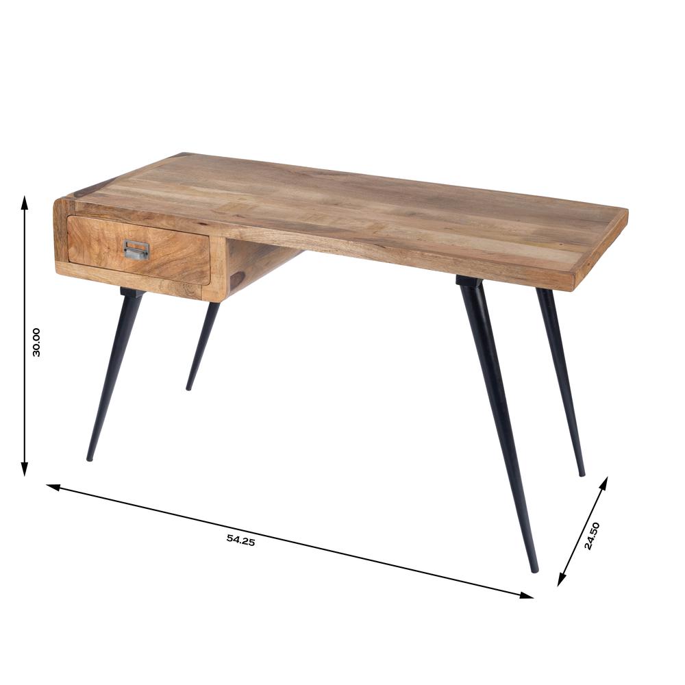 Mango Wood and Iron Desk, Belen Kox