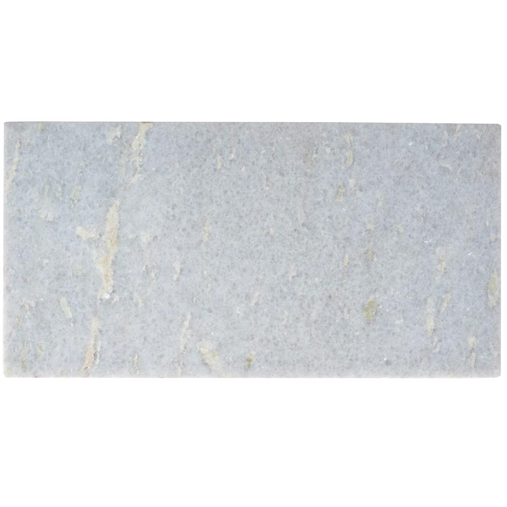 Koler Marble & Leather Magazine Table, Off-White