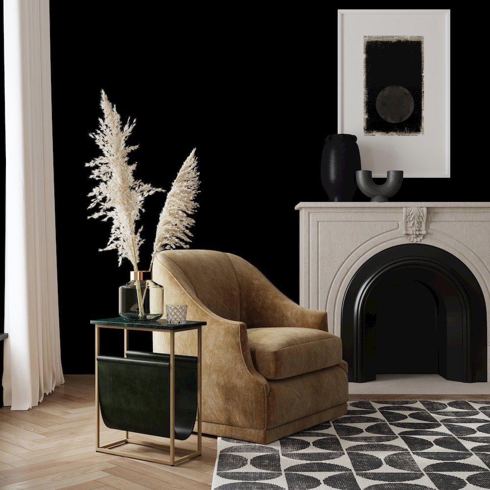 Edie Marble & Leather Magazine Side Table, Green