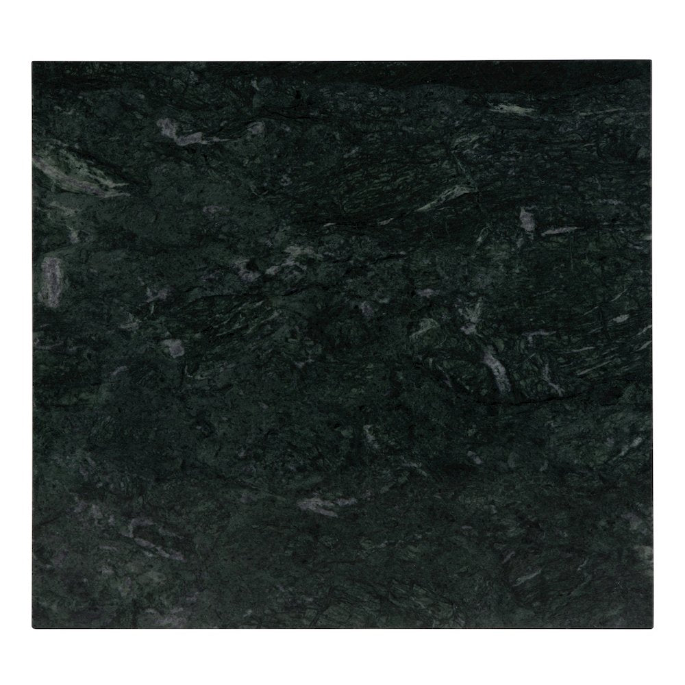 Stephanik 20.25 in. W Rectangular Marble & Leather Magazine Side Table, Green