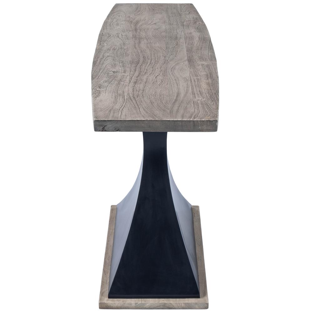 Lidiya Wood & Metal Console Table, Gray