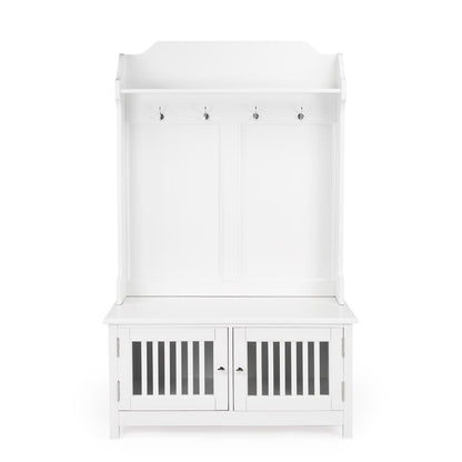 Butler Borya White Hall Tree with Storage