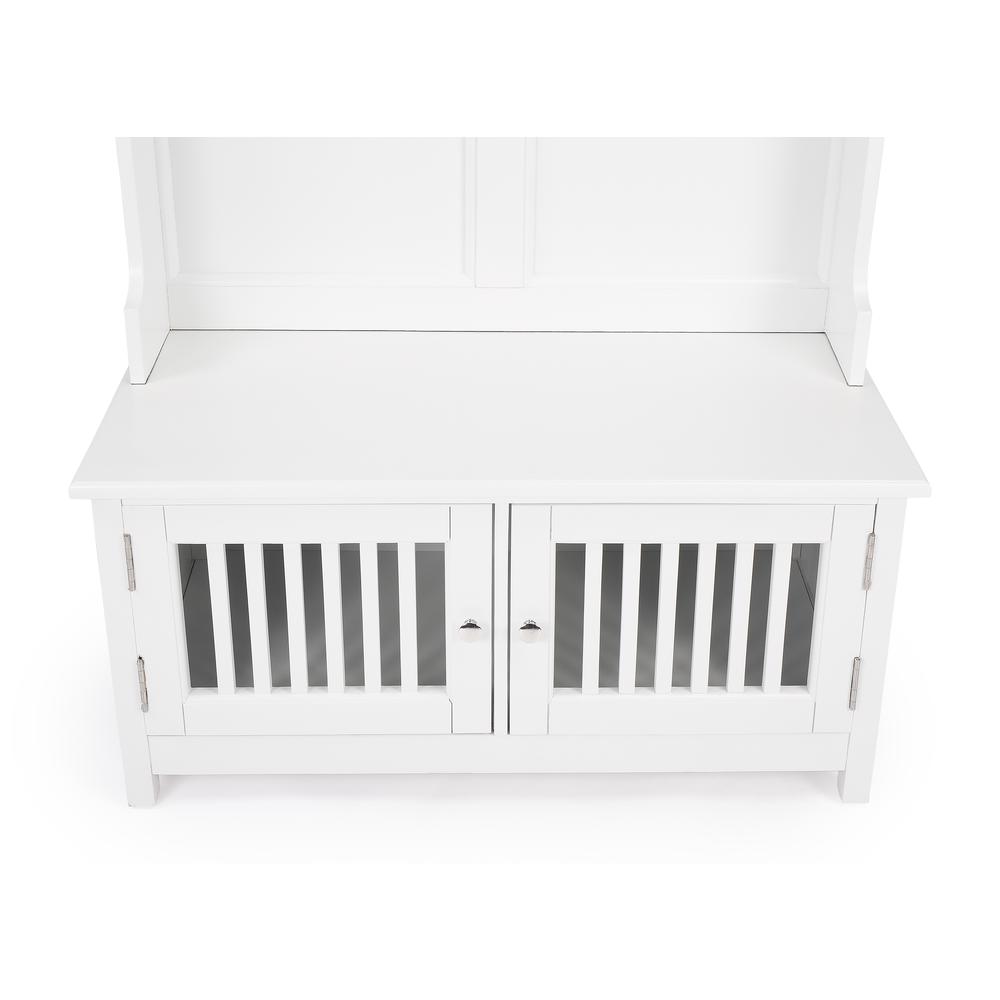 Butler Borya White Hall Tree with Storage