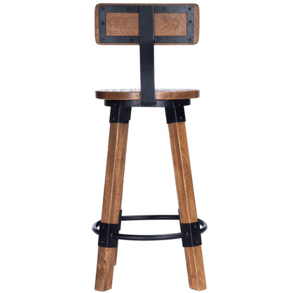 Mountain Lodge Wood & Metal 26" Counter Stool, Natural Wood