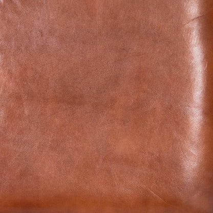 Lazarus Leather & Metal 31.5" Bar Stool, Medium Brown