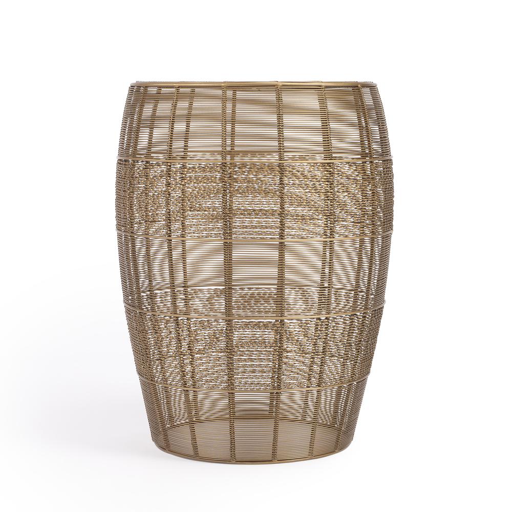 Bellarose  Metal Side Table, Gold