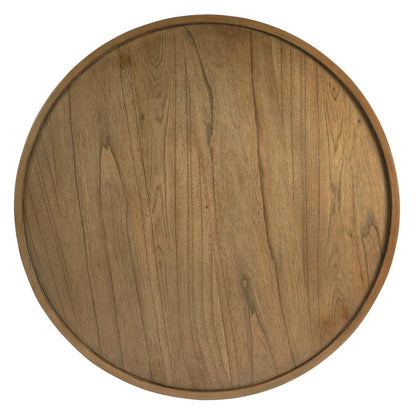Tori Round Coffee Table, Medium Brown