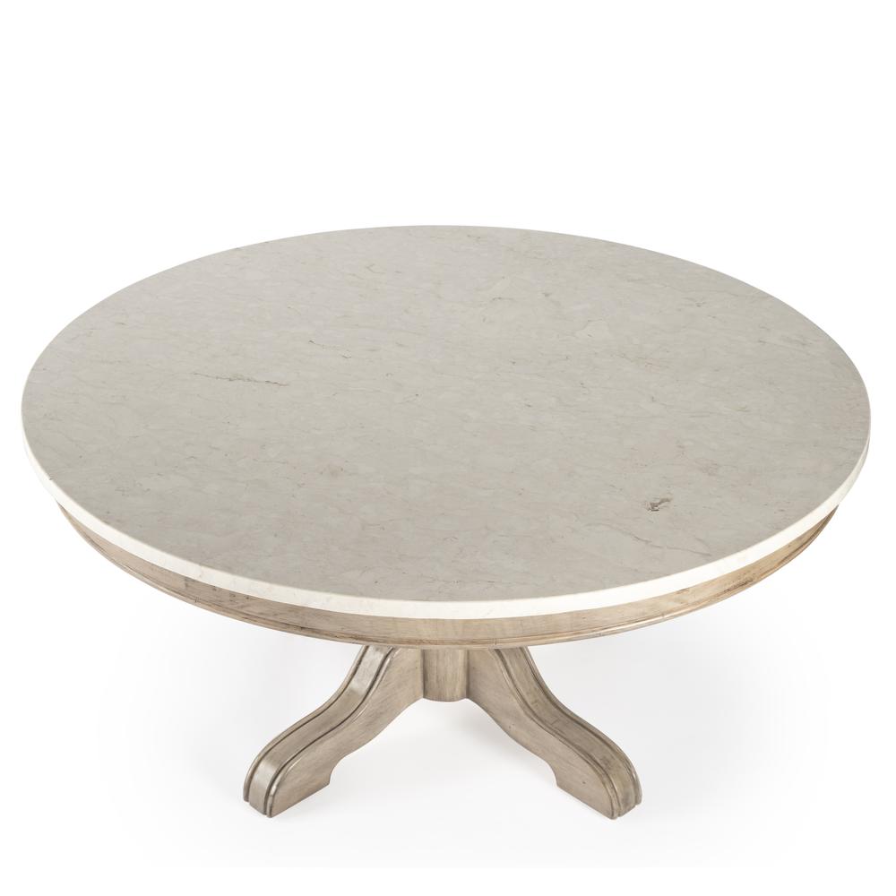 Danielle Marble Coffee Table, Tan/Beige