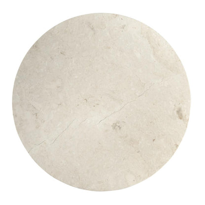 Danielle Marble Round Coffee Table, Black
