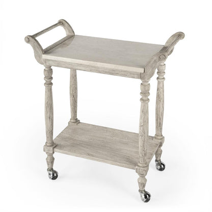 Danielle Marble Bar Cart, Gray