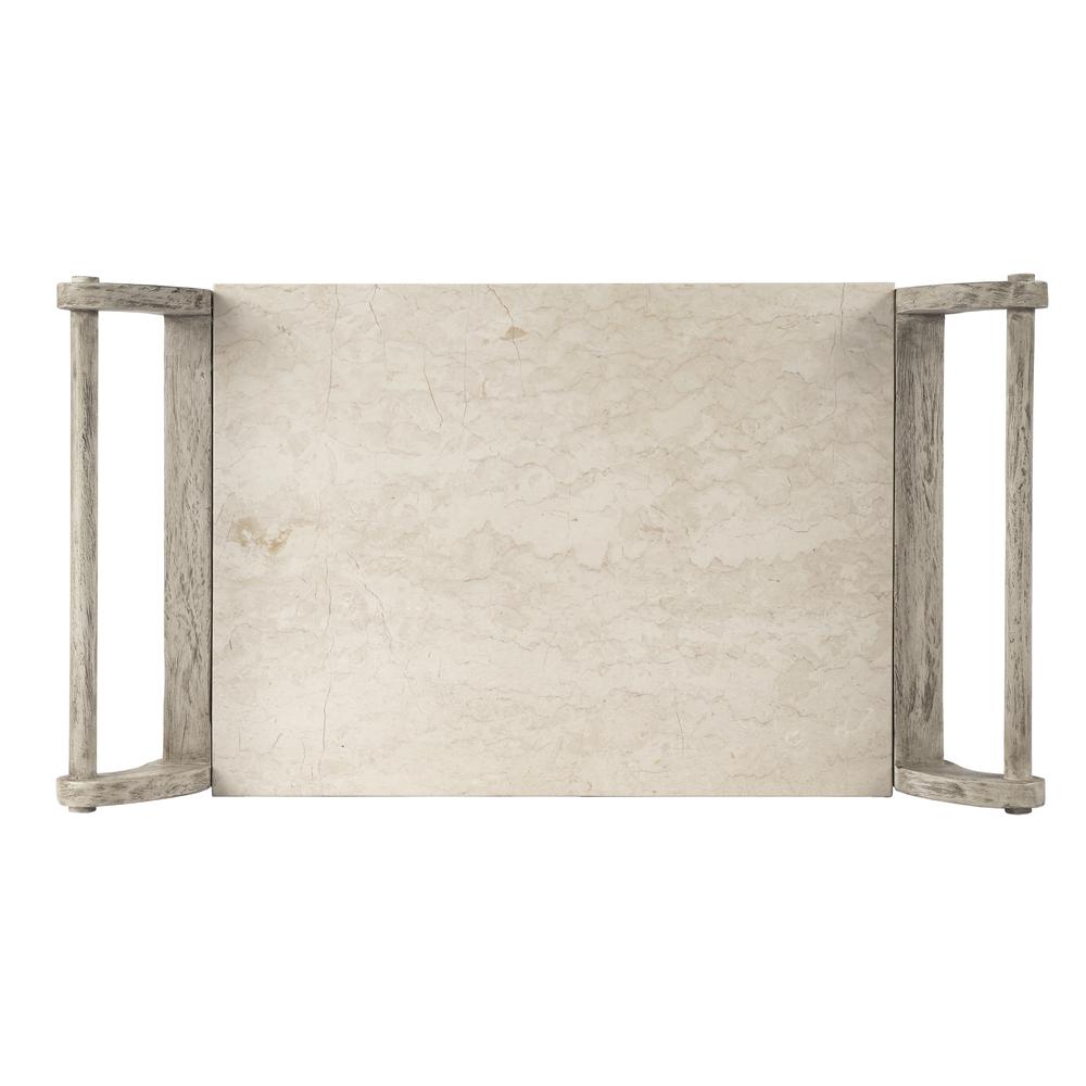 Danielle Marble Bar Cart, Gray