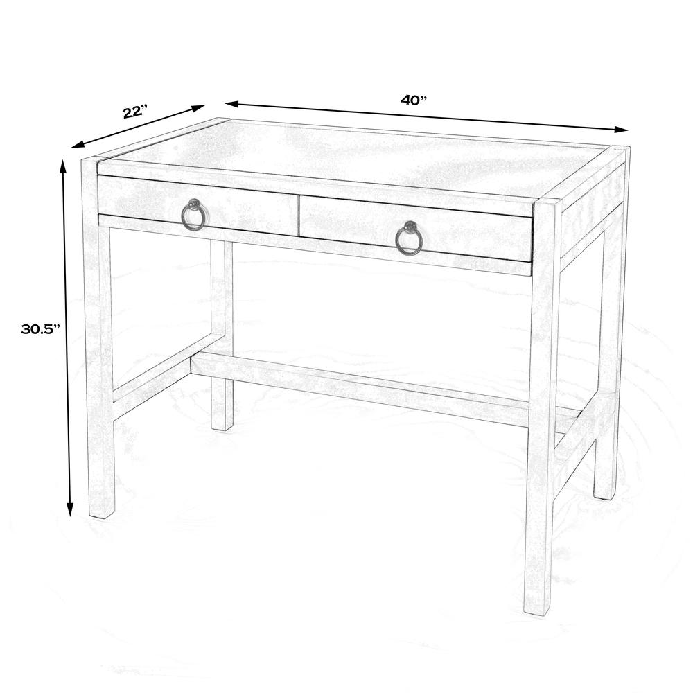 Lark Natural Wood Desk, Light Brown
