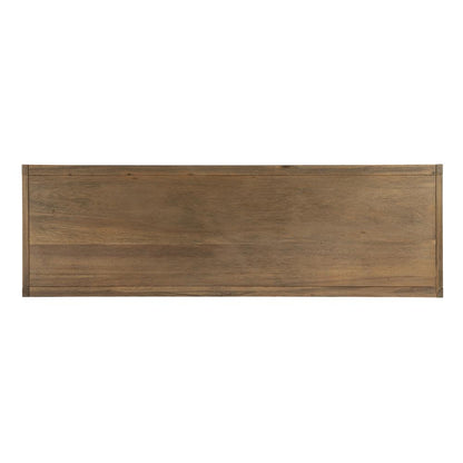 Lark Wood 65" TV Stand with Storage, Light Brown
