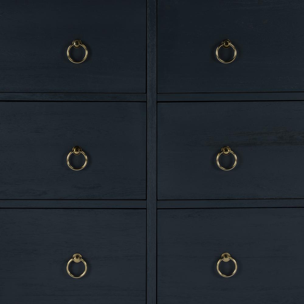 Lark 6 Drawer Dresser, Navy Blue