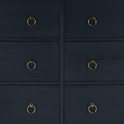 Lark 6 Drawer Dresser, Navy Blue