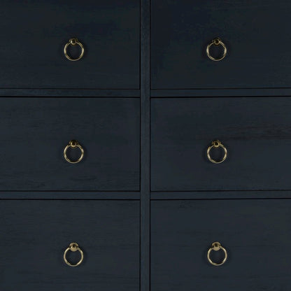 Navy Wood Dresser – 6 Drawer Dresser for Kids Bedroom or Guest Room