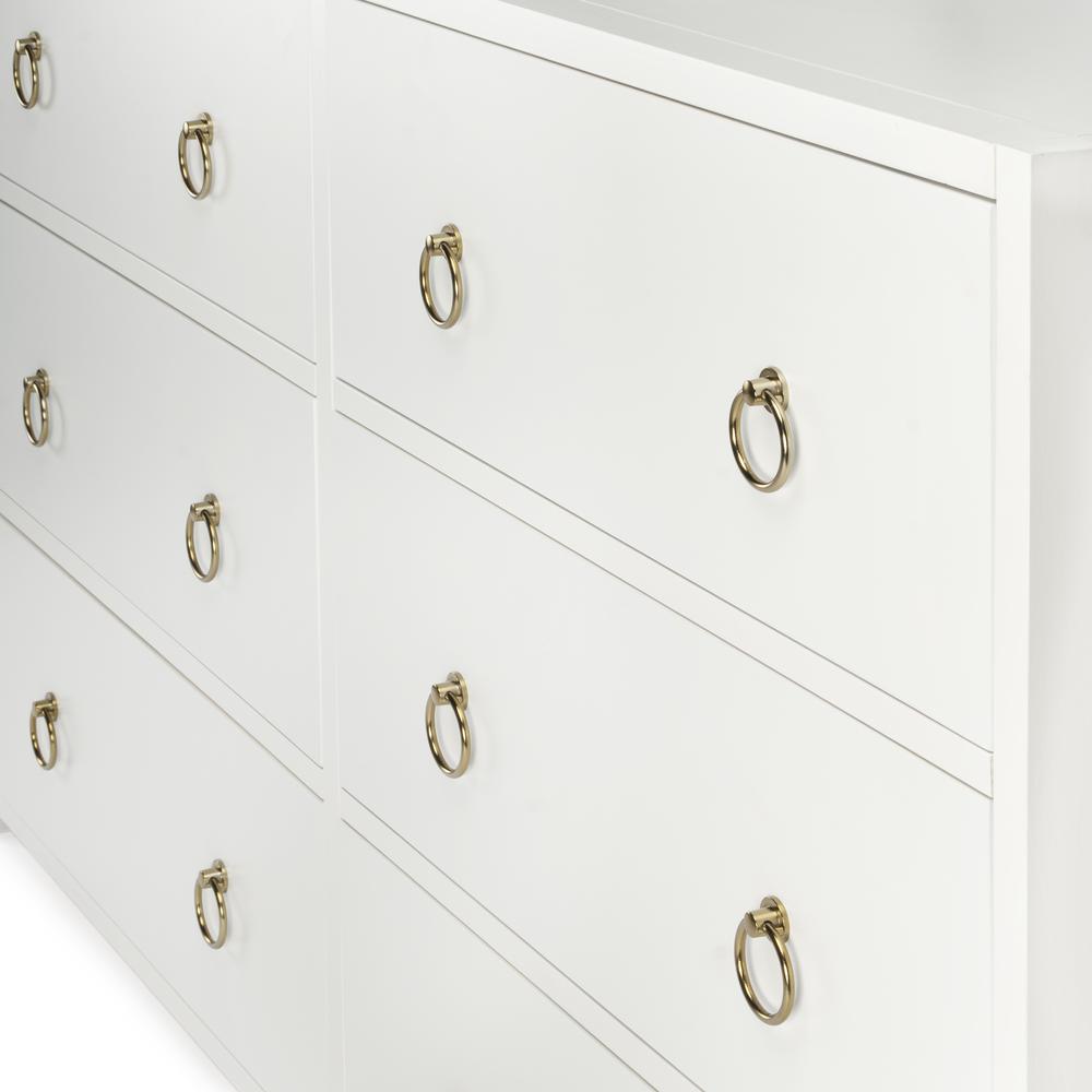 Lark 6 Drawer Dresser, White