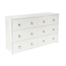 White 6 Drawer Double Dresser – Wood Dresser for Bedroom or Kids Room