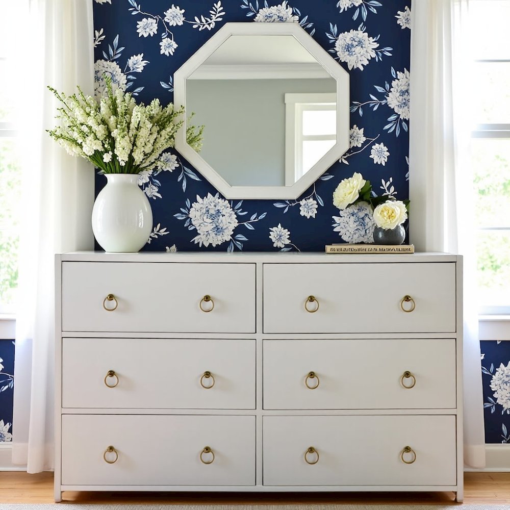 White 6 Drawer Double Dresser – Wood Dresser for Bedroom or Kids Room