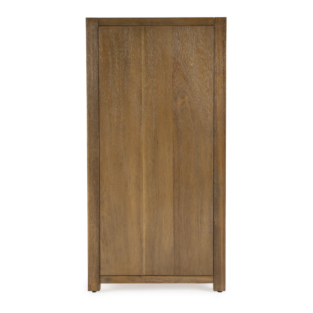 Lark 6 Drawer Natural Wood Dresser, Light Brown
