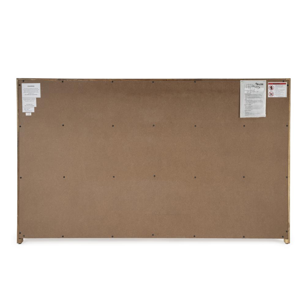 Lark 6 Drawer Natural Wood Dresser, Light Brown