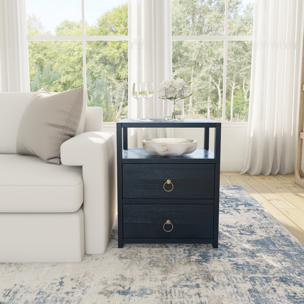 Lark Nightstand, Navy Blue