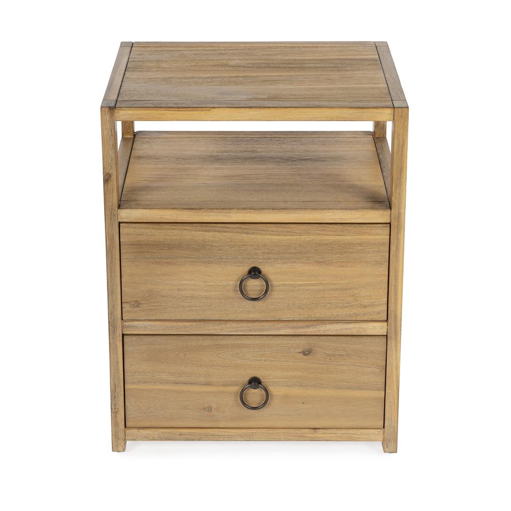 Lark Natural Wood Nightstand, Light Brown