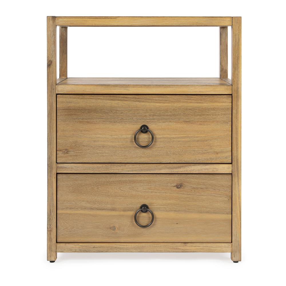 Lark Natural Wood Nightstand, Light Brown