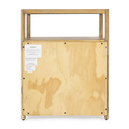 Lark Natural Wood Nightstand, Light Brown