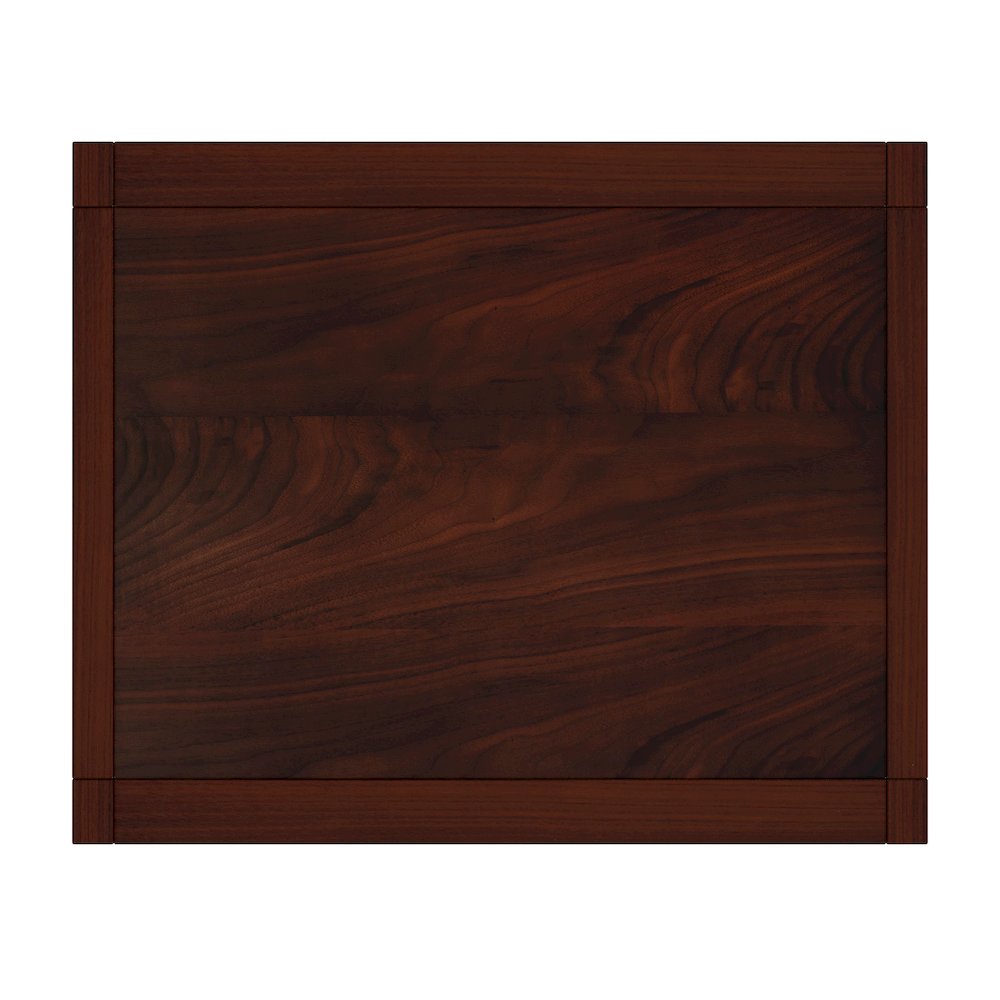 Lark 21 in. W Wood 2 Drawer Nightstand with Shelf, Medium Brown