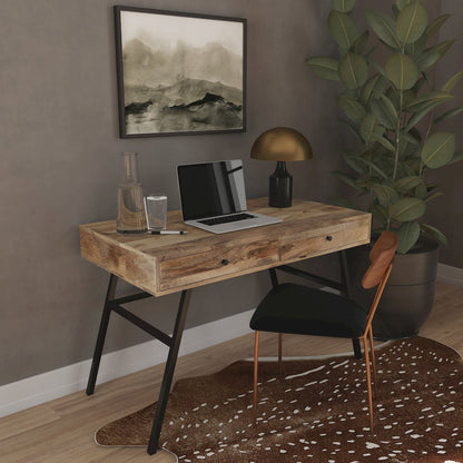 Reison Wooden Desk, Light Brown
