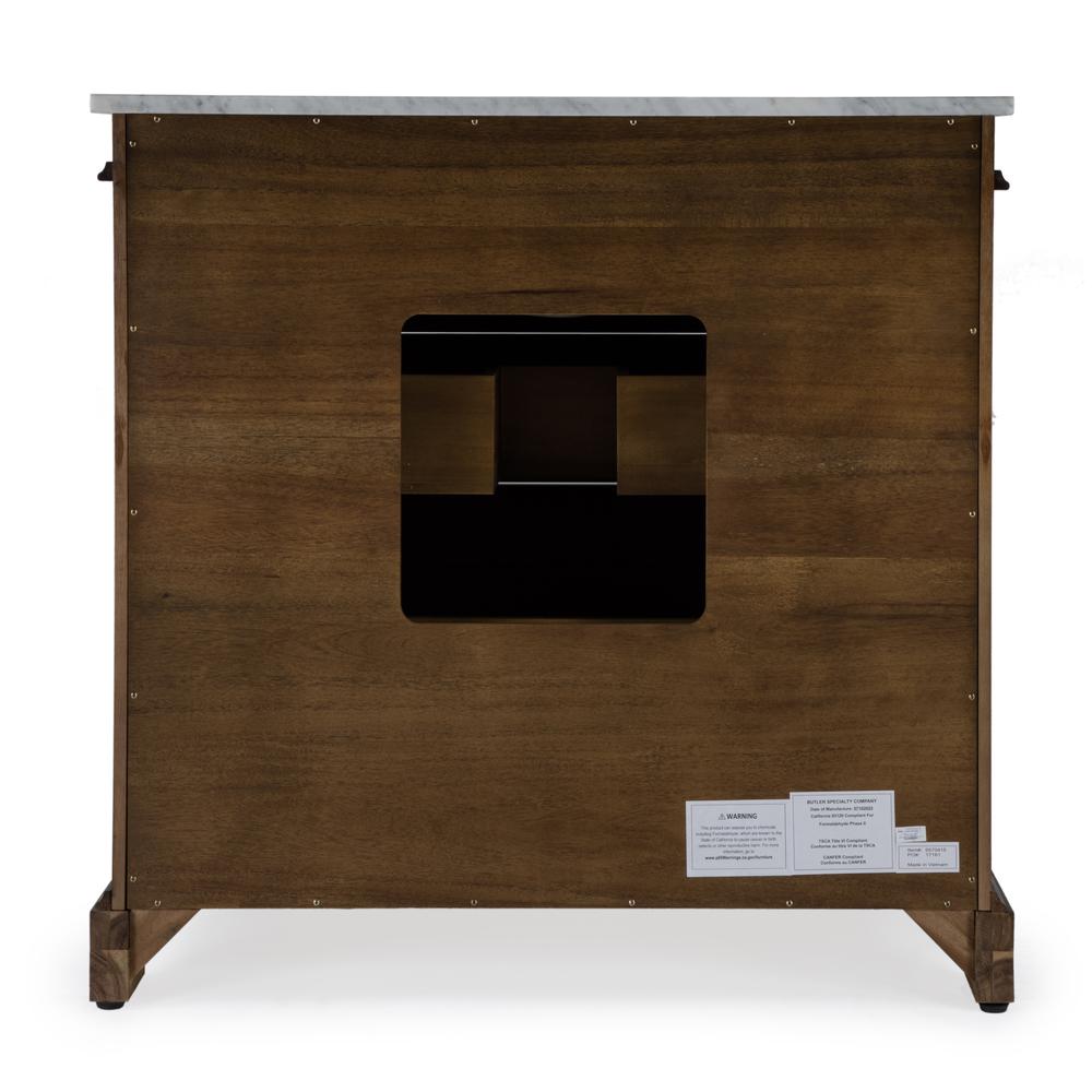 Hanson 36" Single Bathroom Vanity Set, Medium Brown