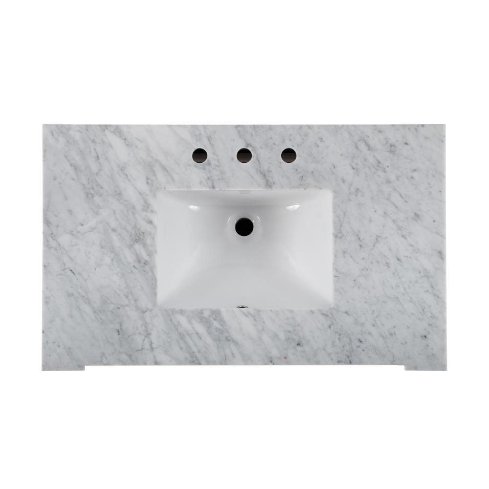 Hanson 36" Single Bathroom Vanity Set, Medium Brown