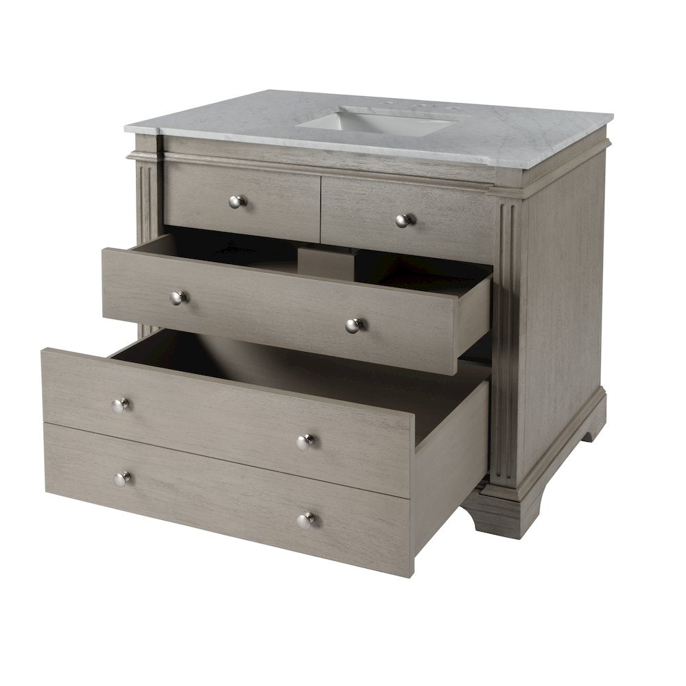Rachelle 42 in. W Single Bathroom Vanity Set, Gray