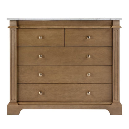 Rachelle 42 in. W Single Sink Bathroom Vanity Set, Light Brown