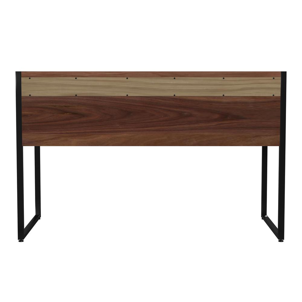 Drake 2-Drawer Walnut Writing Desk, Medium Brown