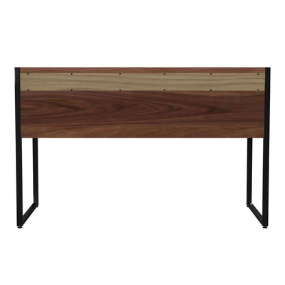 Drake 2-Drawer Walnut Writing Desk, Medium Brown