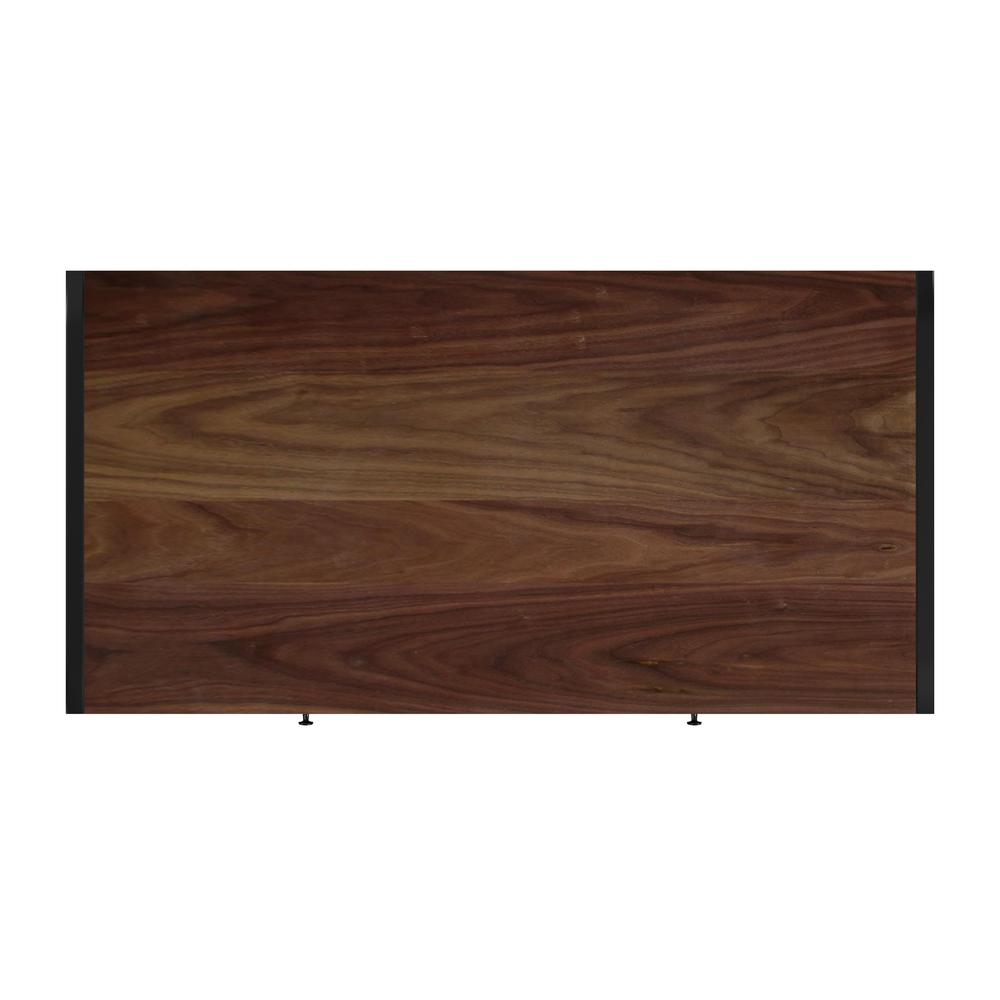Drake 2-Drawer Walnut Writing Desk, Medium Brown
